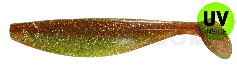 Xtra-Soft 6" (ca. 16,0 cm) grün(chart.) glitter/ motoroil glitter