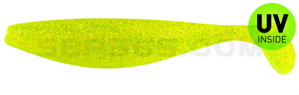 Xtra-Soft 9" (ca. 23,0 cm) grün(chartreuse)-Glitter