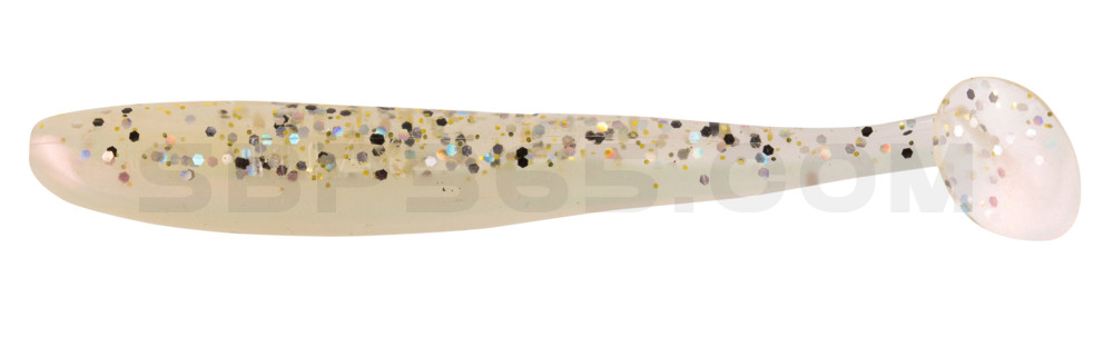 Bass Shad 3“ (ca. 7,5 cm) perl / klar salt´n pepper Glitter