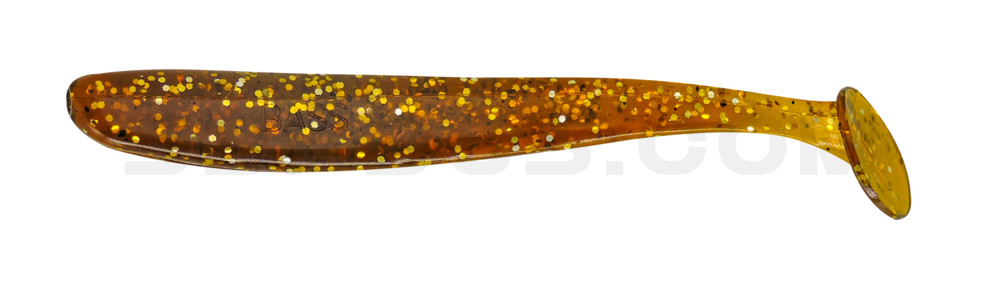 Bass Shad 4,5“ (ca. 13 cm) bernstein gold-Glitter