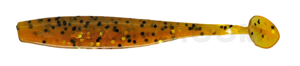 Bass Shad 3“ (ca. 7,5 cm) rootbeer Glitter / brown olive tree Glitter