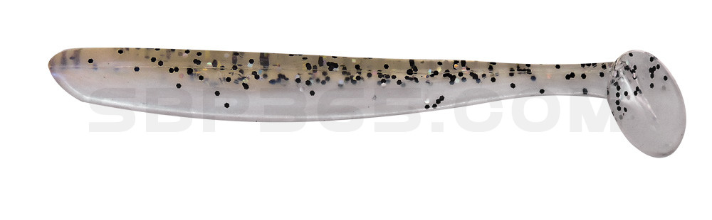 Bass Shad 4,5“ (ca. 13 cm) blauperl / klar salt´n pepper Glitter