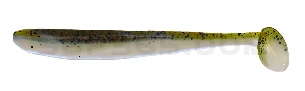 Bass Shad 4,5“ (ca. 13 cm) blauperl / Kaulbarsch-Multiglitter