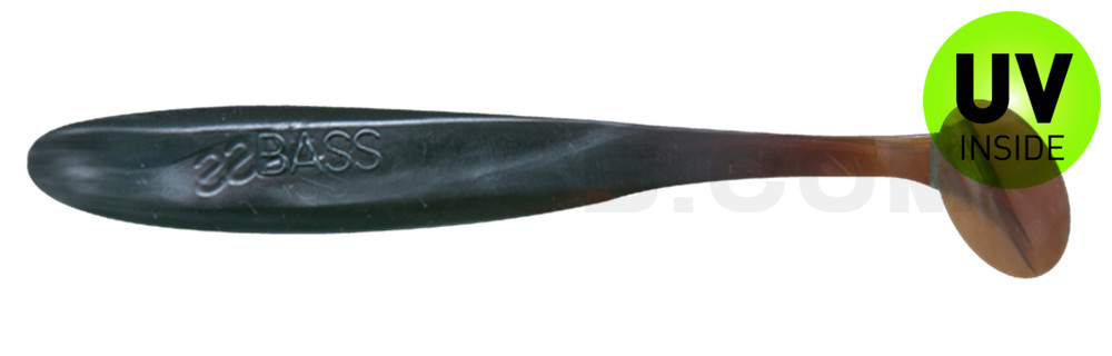 Bass Shad 3“ (ca. 9 cm) motoroil