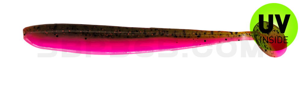 Bass Shad 4,5“ (ca. 13 cm) bubblegum / Kaulbarsch